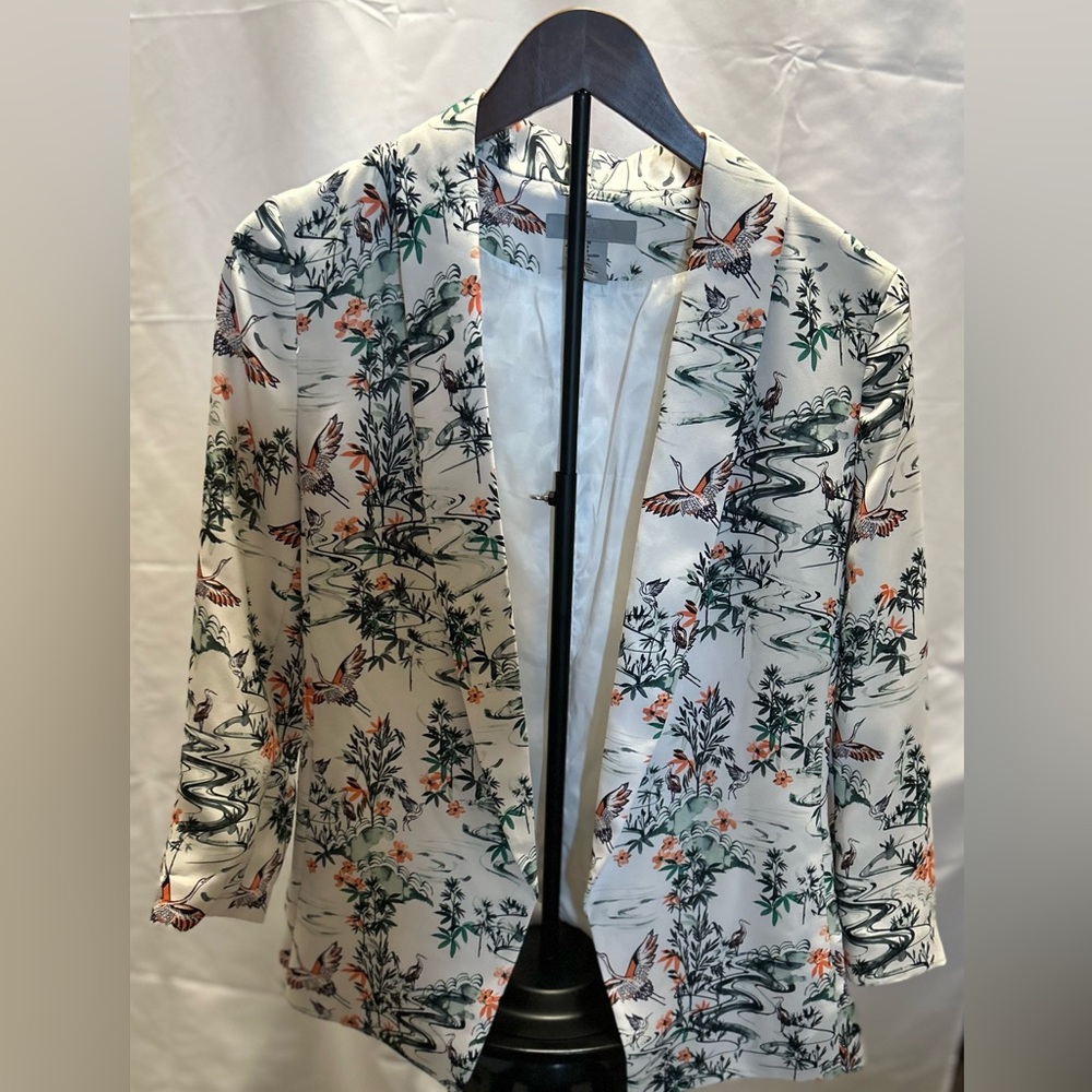 H&M printed blazer, size 8